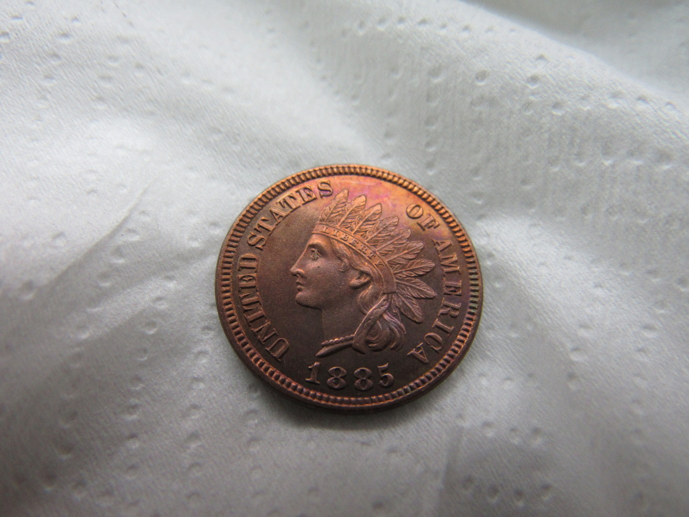 1885-Raw-Indian-Cent-Proof-1885-Colorful-Spectacular!!