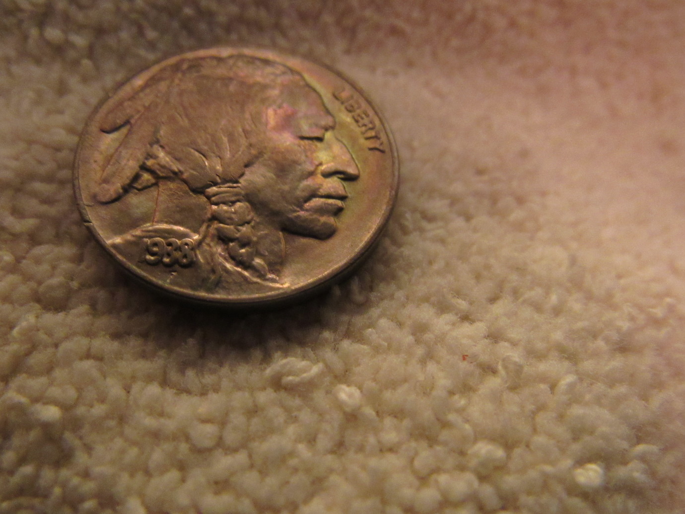 1938-D-Buffalo-Nickel-Raw-Colorful-Obverse-And-Reverse