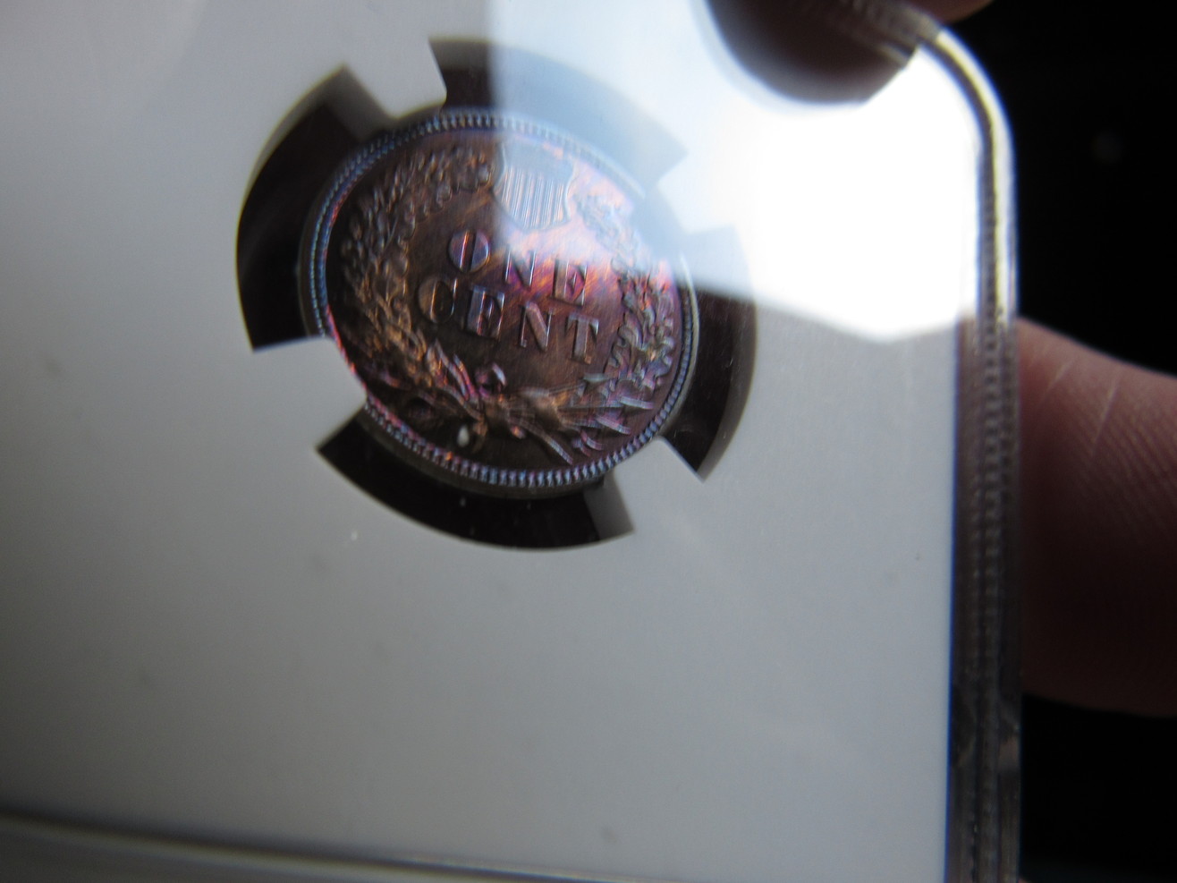 1884-Indian-Cent-PR-65-BN---NGC---Colorful--A-Different-One