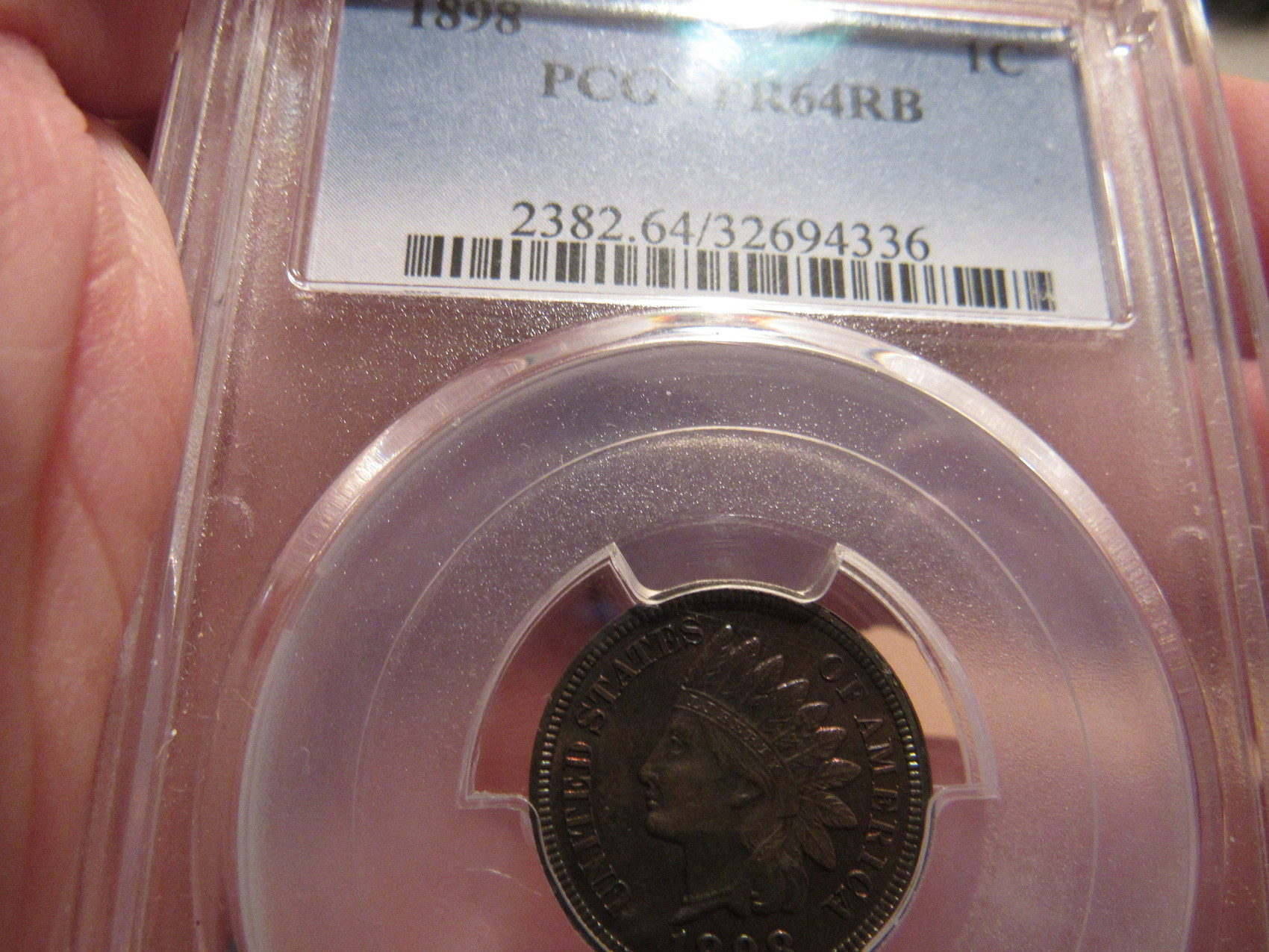 1898-PCGS-PR-64RB-Indian-Cent-IHP-Proof-Color-Mainly-On-Rims-Obverse