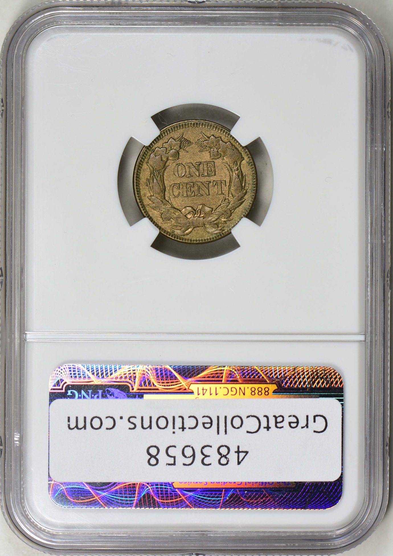 1857-Flying-Eagle-AU-58-NGC-Original-Seller's-Photo