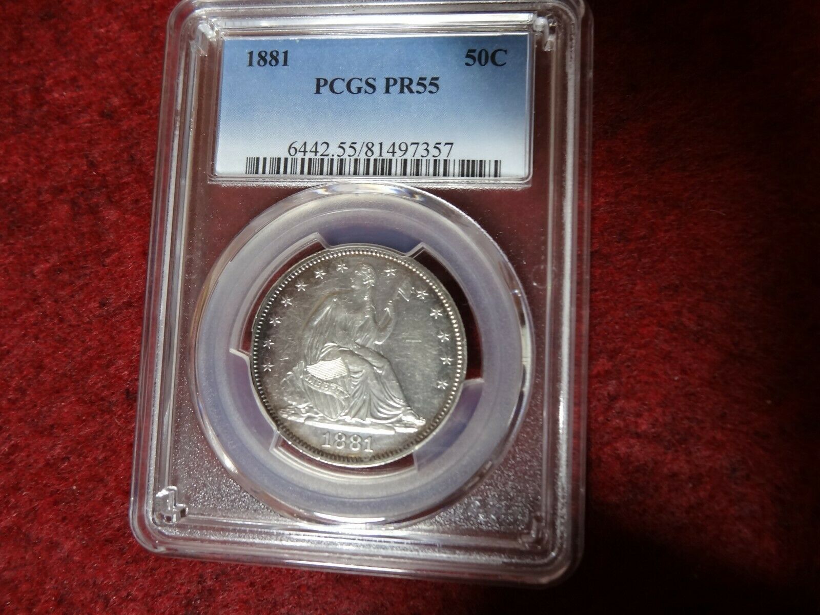 1881-Proof-Seated-Liberty-Half-Dollar