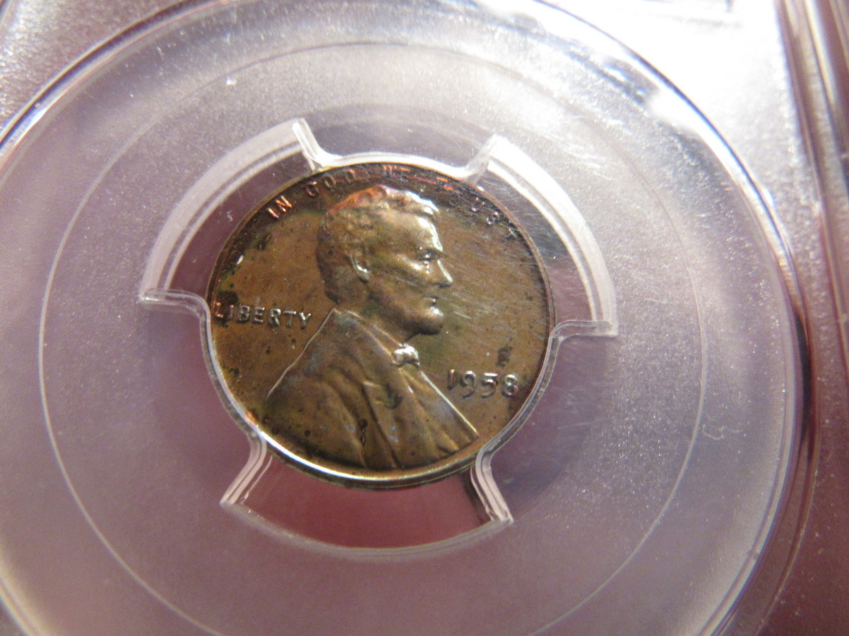 1954-PR-64RB-Lincoln-Cent-Pop-3/2-And-1961-PR-67RD-Lincoln-Cent-With-Color