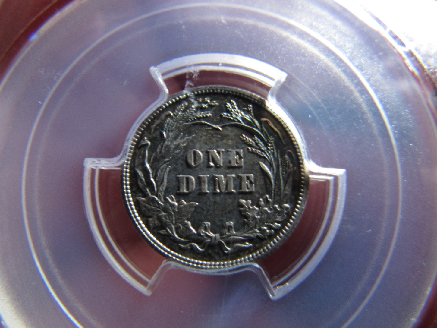 1905-PCGS-Proof-66-Barber-Dime-Colorfully-Toned