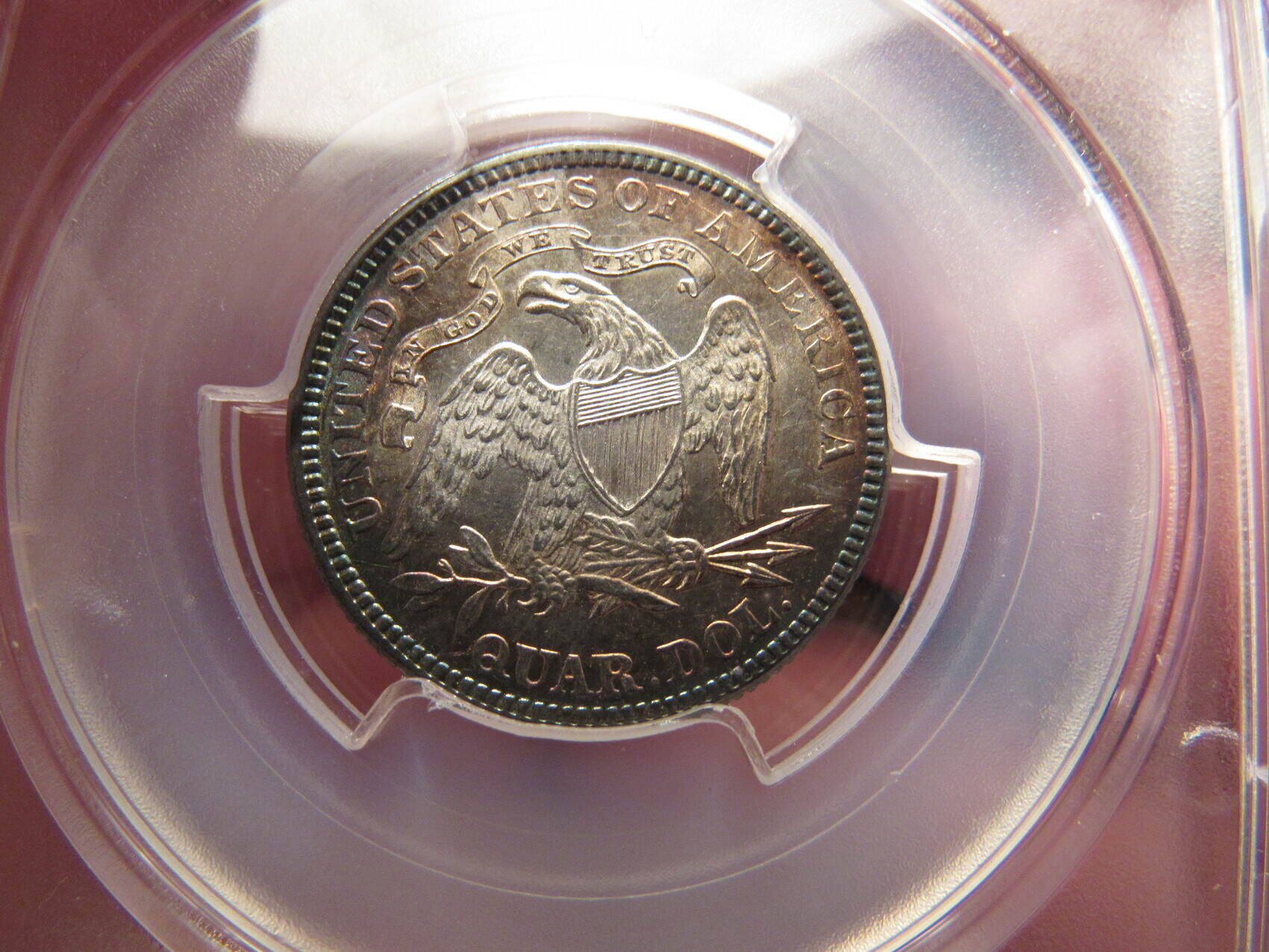 1876---MS-61-PCGS-Graded-Seated-Liberty-Quarter