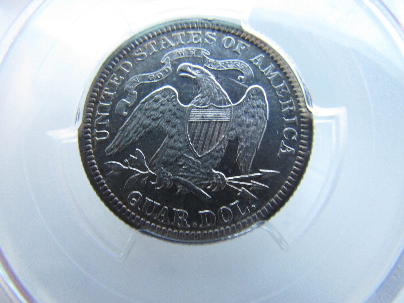 1883-PF-55-Seated-Liberty-Quarter