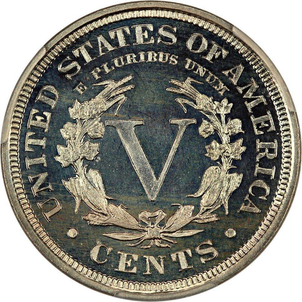 1905-PCGS-PF-67+-V-Nickel-CAC-Ex:-Hansen