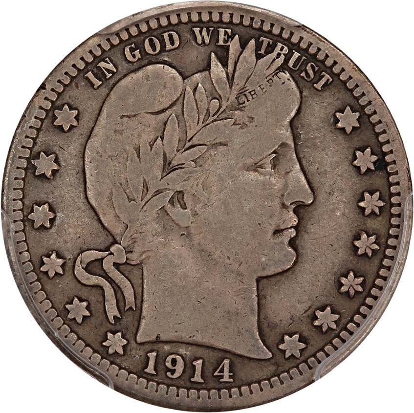 1914-S-Barber-Quarter-PCGS-F-12