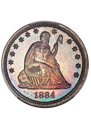 1884-PCGS-Proof-Seated-Liberty-Quarter