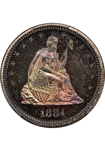 1884-PCGS-Proof-Seated-Liberty-Quarter