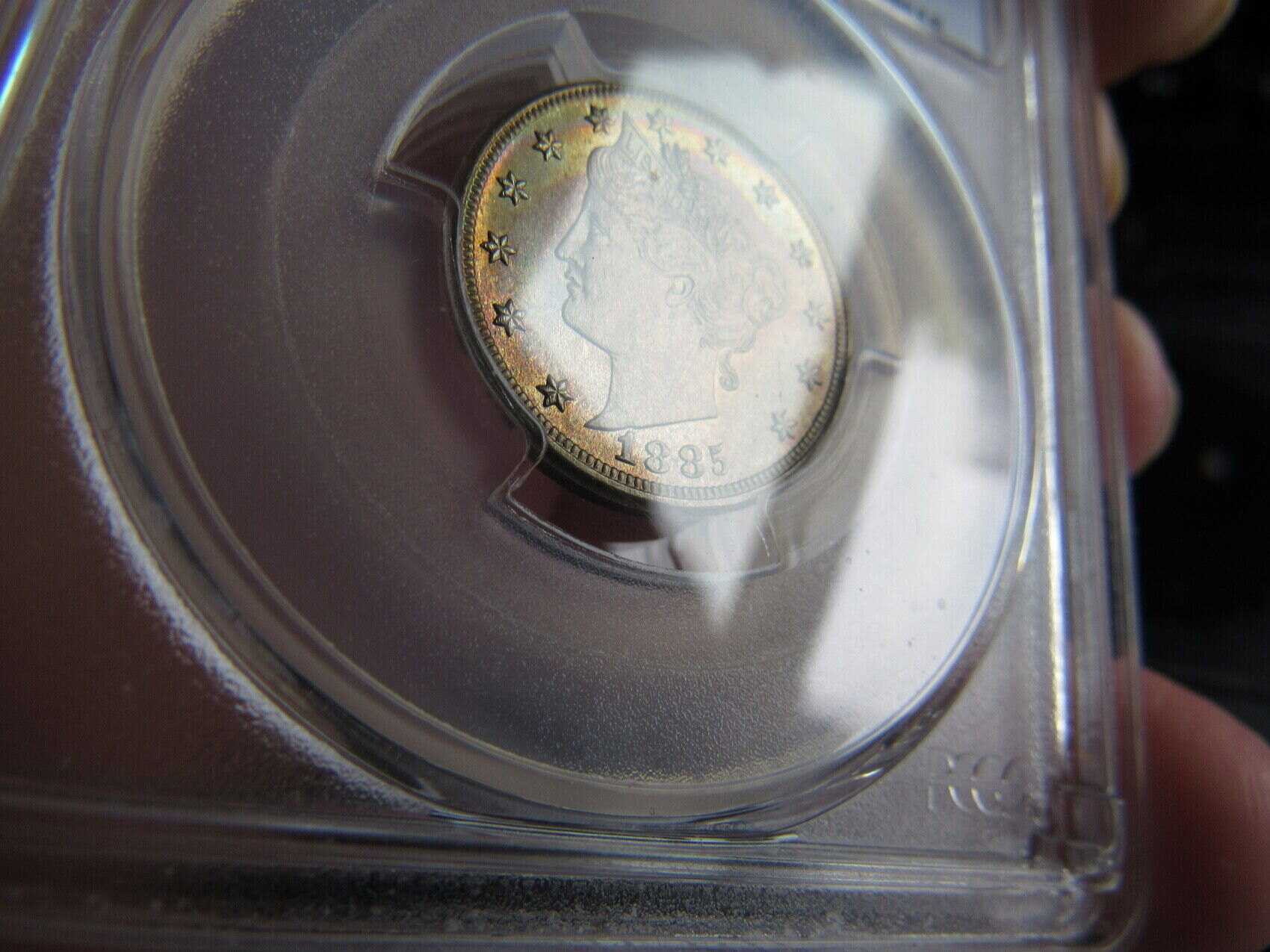 1885--PCGS-PF-66-Liberty-Nickel-Color