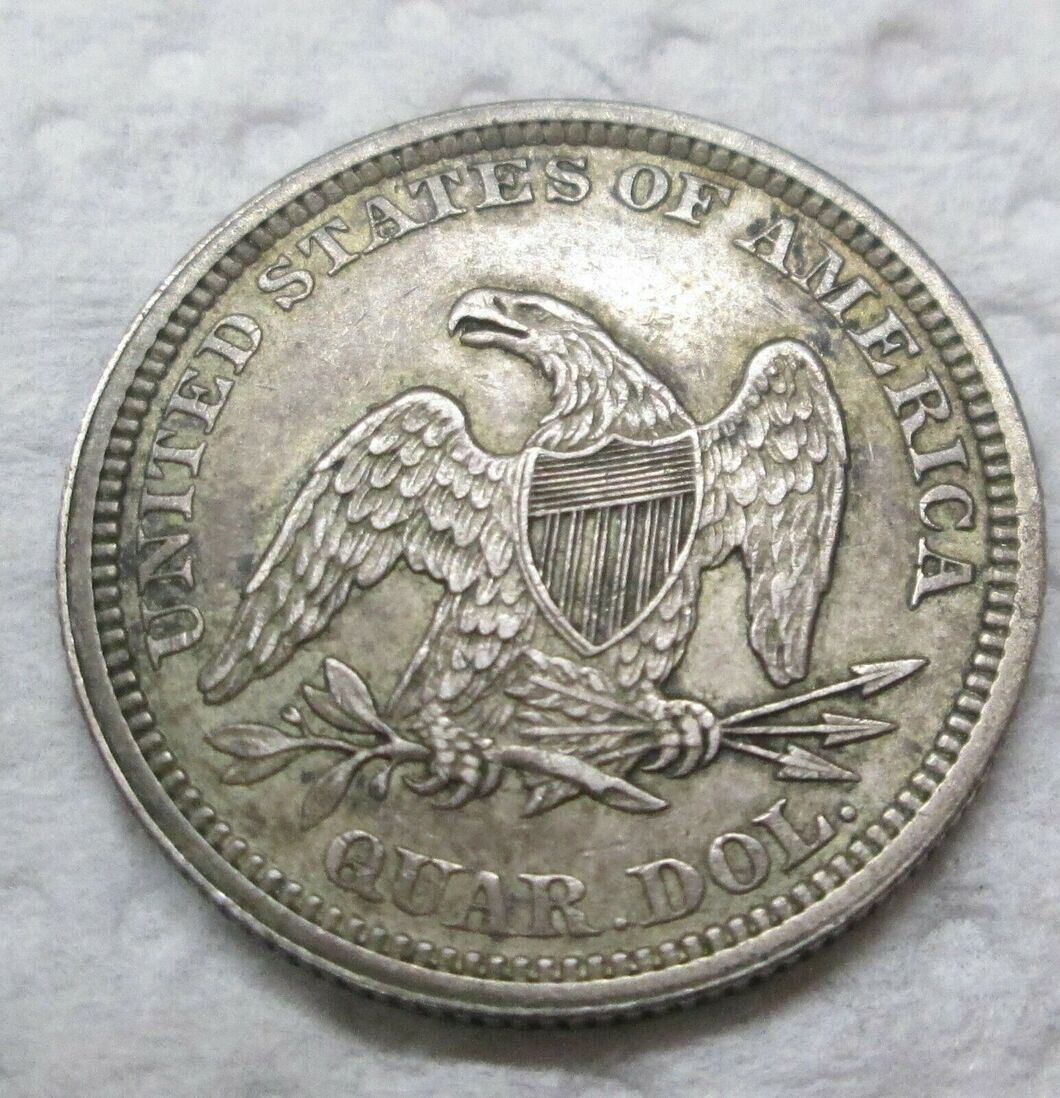 1862-Seated-Liberty-Quarter-For-Grading