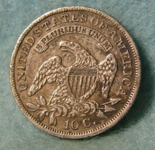 1837-Capped-Bust-Dime-Jr-4-Variety-Bisecting-Die-Crack-Obverse-For-Grading