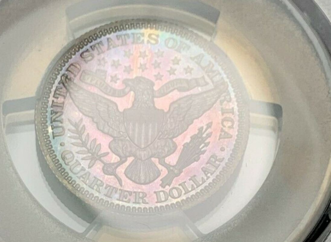 1911-PCGS-PF-64-Barber-Quarter-Color