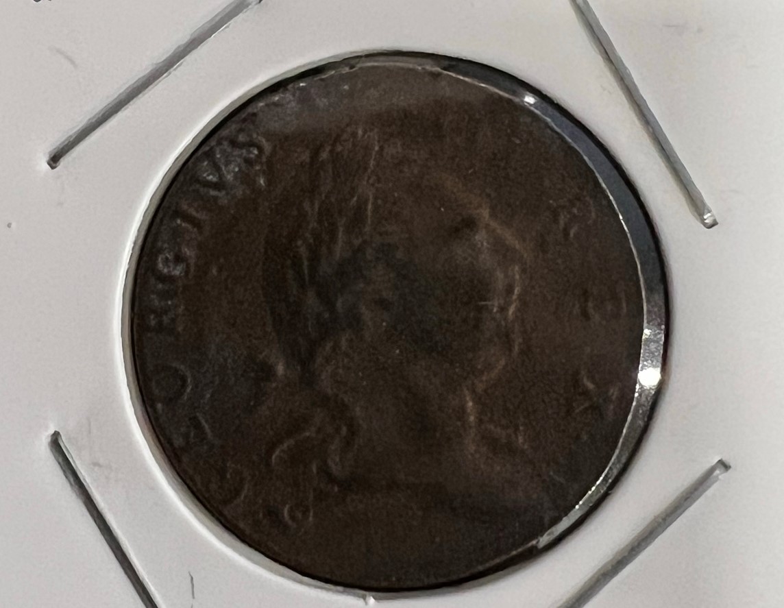 1773-Virginia-Colony-Half-Penny---Is-It-A-Fake?