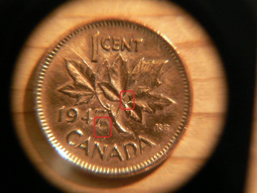 Canadian-Coin-:-1-Cent-1947