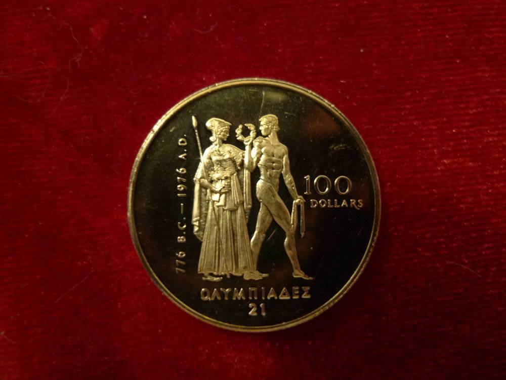 Canada--100-Dollars-1976--Gold-Coin--Xxl-Olympics