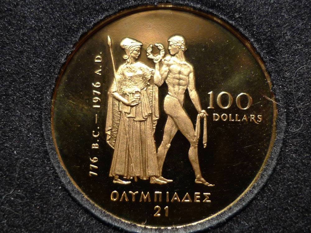 Canada--100-Dollars-1976--Gold-Coin--Xxl-Olympics