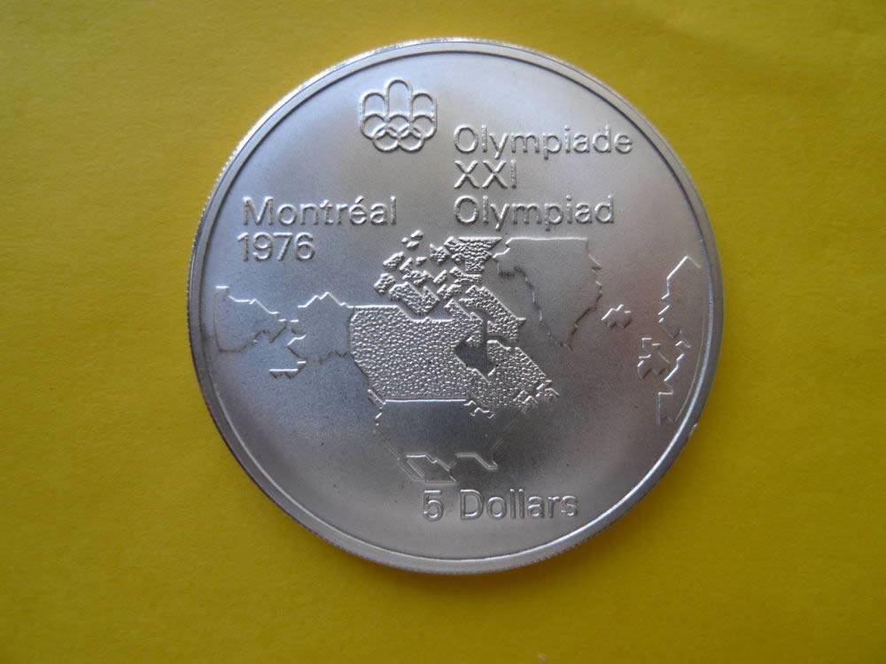 Canada--5-Dollars-Montreal-Xxl-Olympiad-1976