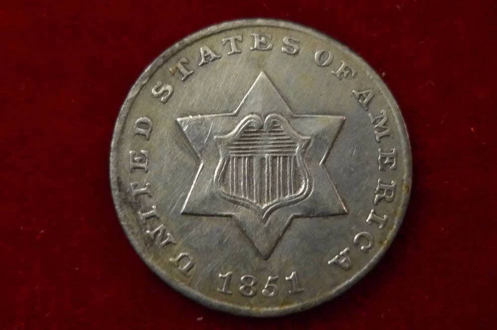 1851-Silver-Three-Cents