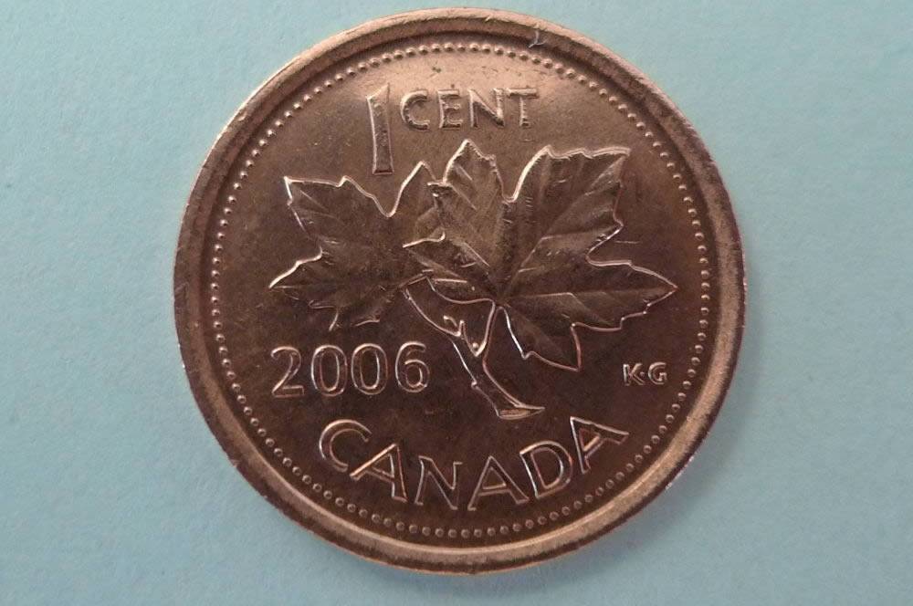 2006-Canada-One-Cent-Non-Magnetic-*red*
