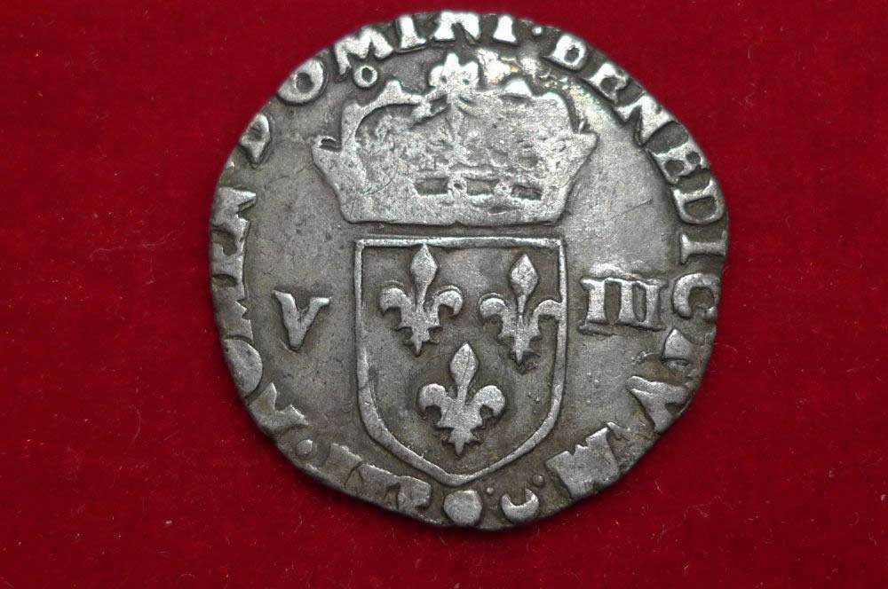 1578-France-Henri-Lll-1/8-Ecu