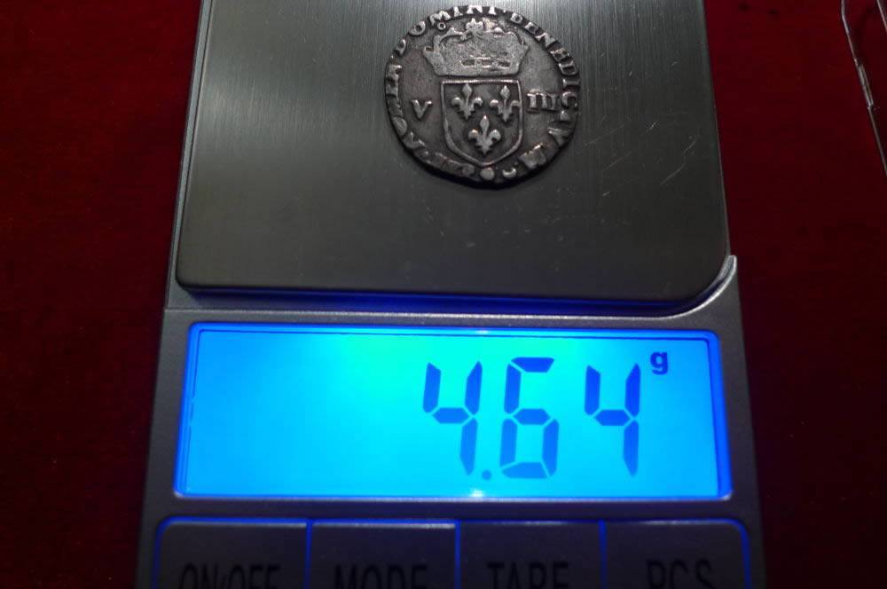 1578-France-Henri-Lll-1/8-Ecu