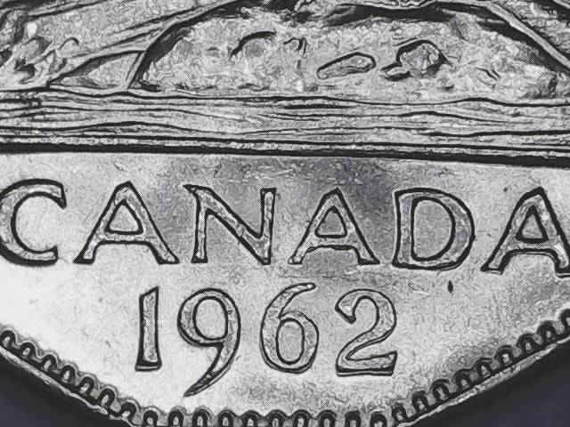 1962-Canada-5-Cents-...doubled-Date-+-Double-A--Canada*