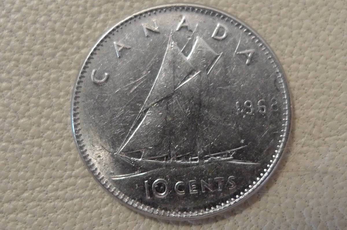 1968-P-Canada-10-Cents-Philadelphia-Mint-