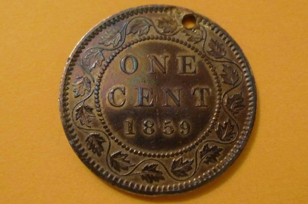 1859-Canada-,-One-Cent.