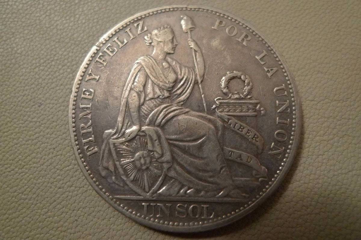 1894-Rep�blica-Peruana,-Un-Sol-.,-Lima-T.f.