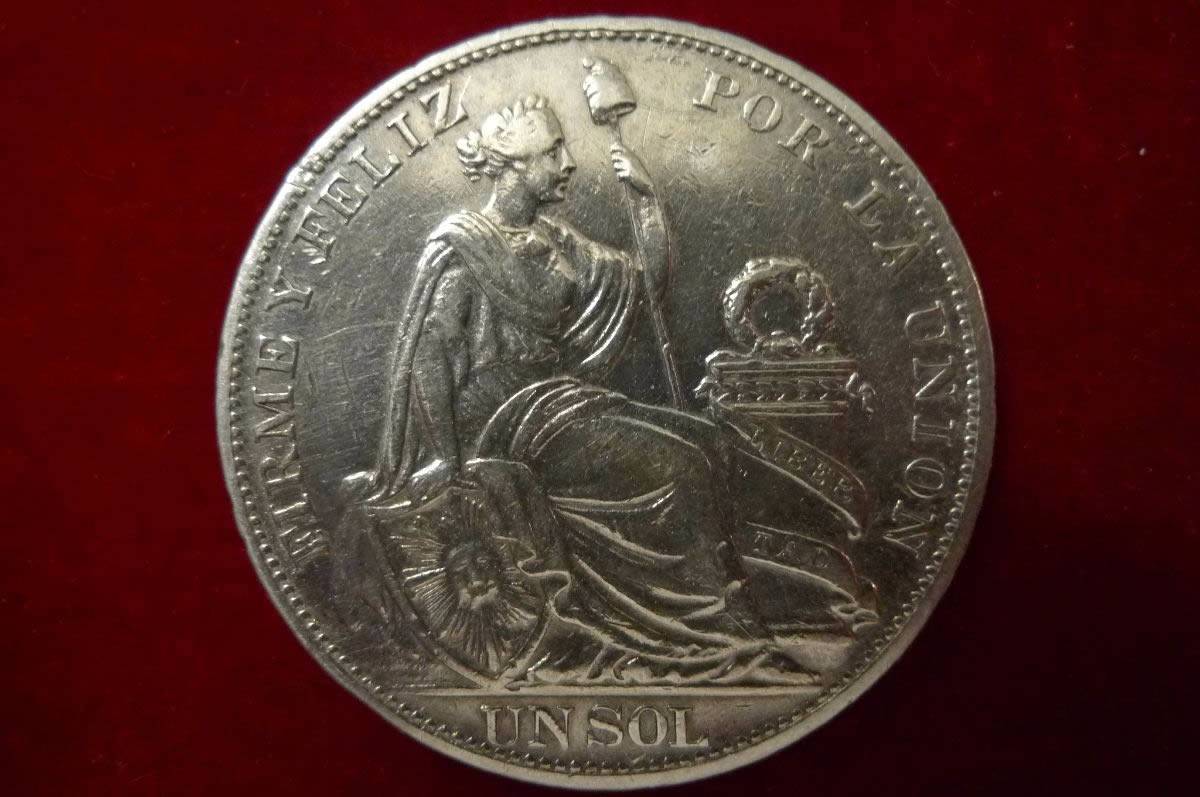 1894-Rep�blica-Peruana,-Un-Sol-.,-Lima-T.f.