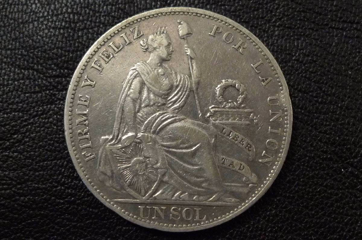 1897-Rep�blica-Peruana,-Un-Sol-.,-Lima-J.f.