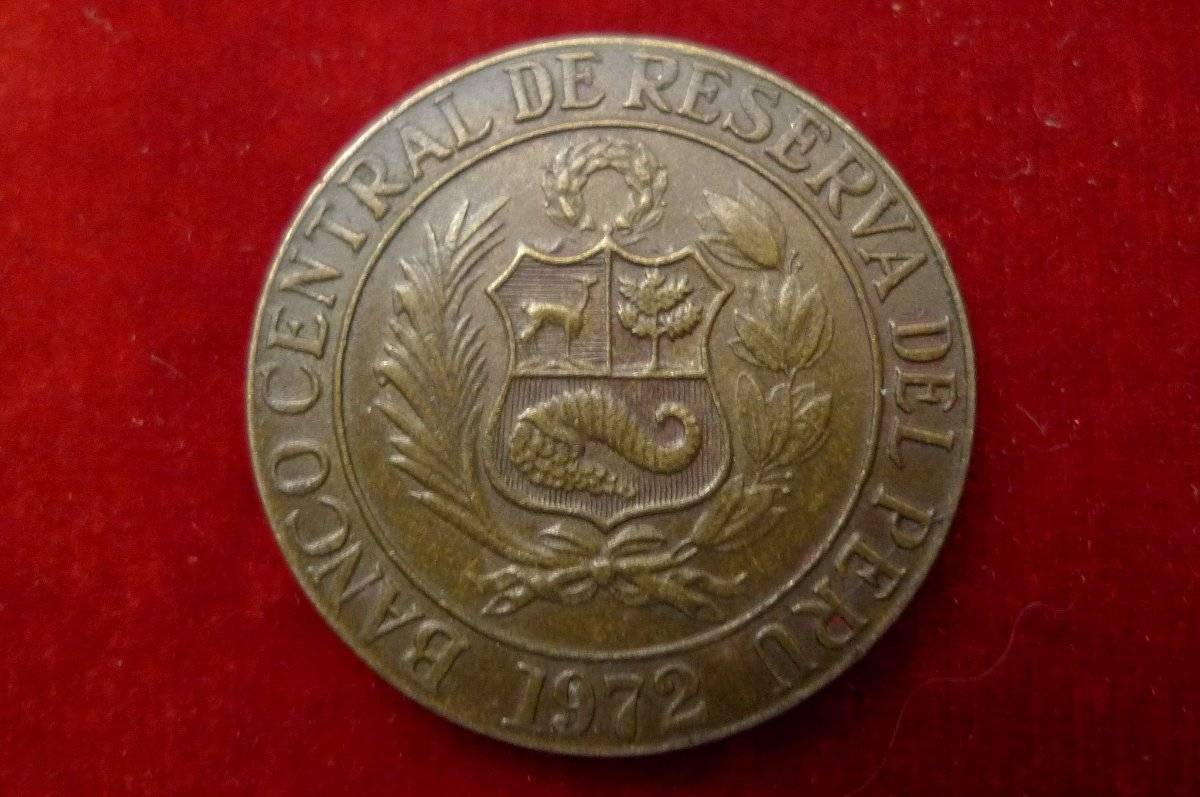 1972-Banco-Central-De-Reserva-Del-Peru.,1/2-Sol-..detached-Back--Left-Leg