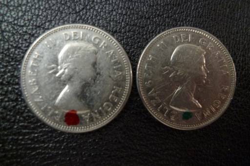 1964-Canada-5-Cents-:-Planchet-Errors