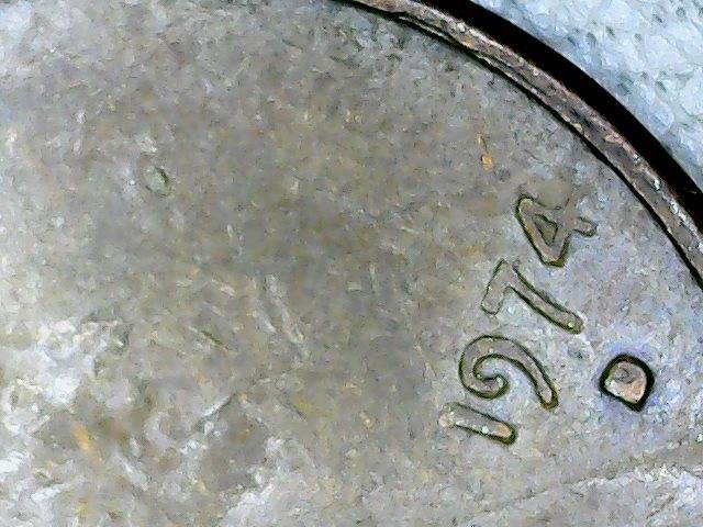 1974-D-Lincoln-Penny-With--Filled-Mint-Mark.