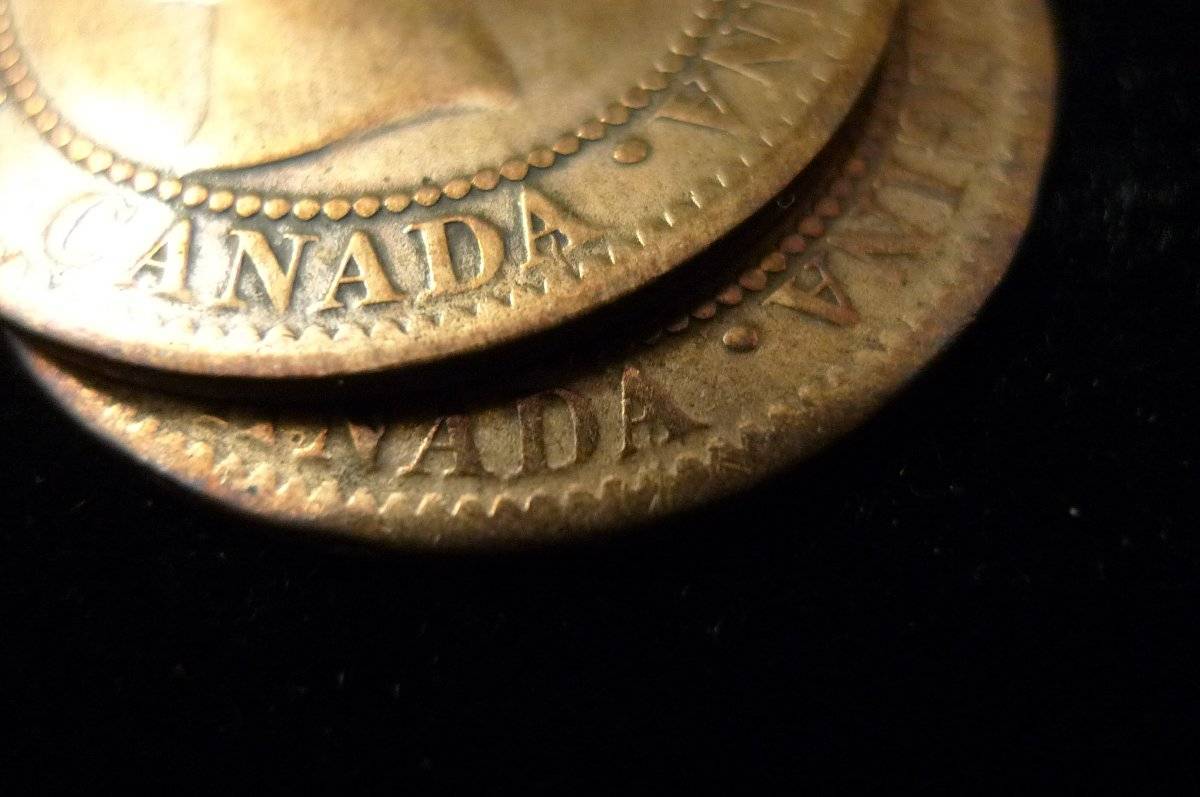 X2-1859-Canada-One-Cent,-Minted-With-The-Same-Die!