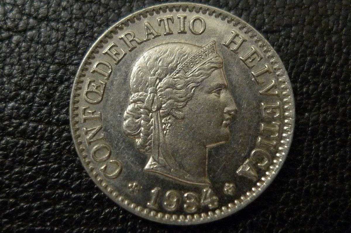 1934-B-Switzerland.-5-Rappen-.