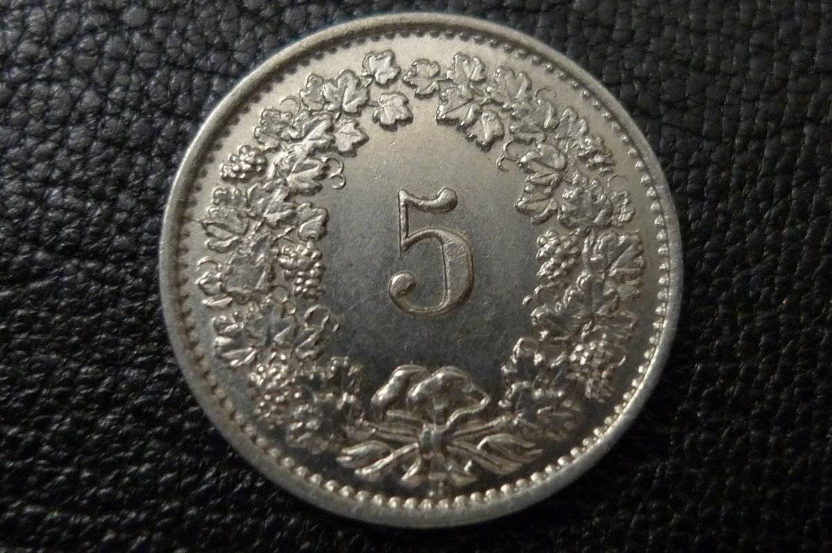 1934-B-Switzerland.-5-Rappen-.