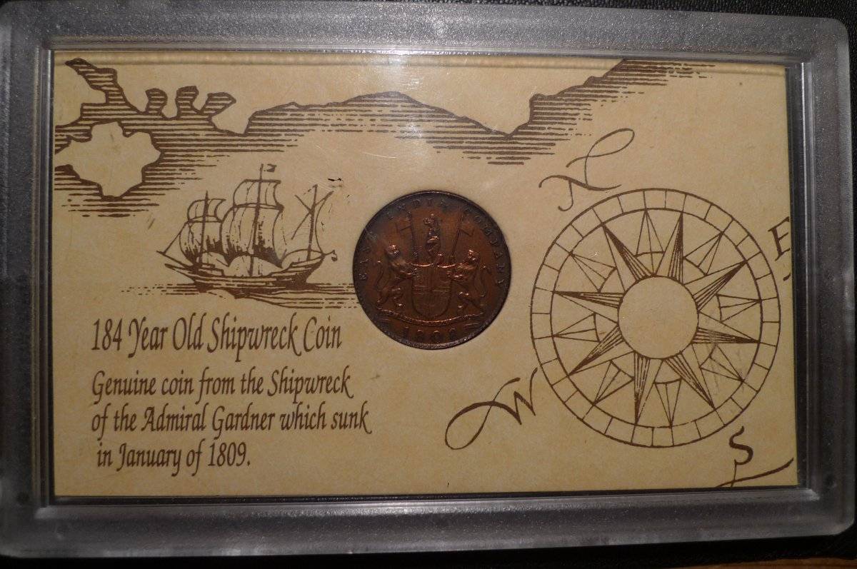 1808-East-India-Co--10-Cash--Admiral-Gardner-Shipwreck-Coin