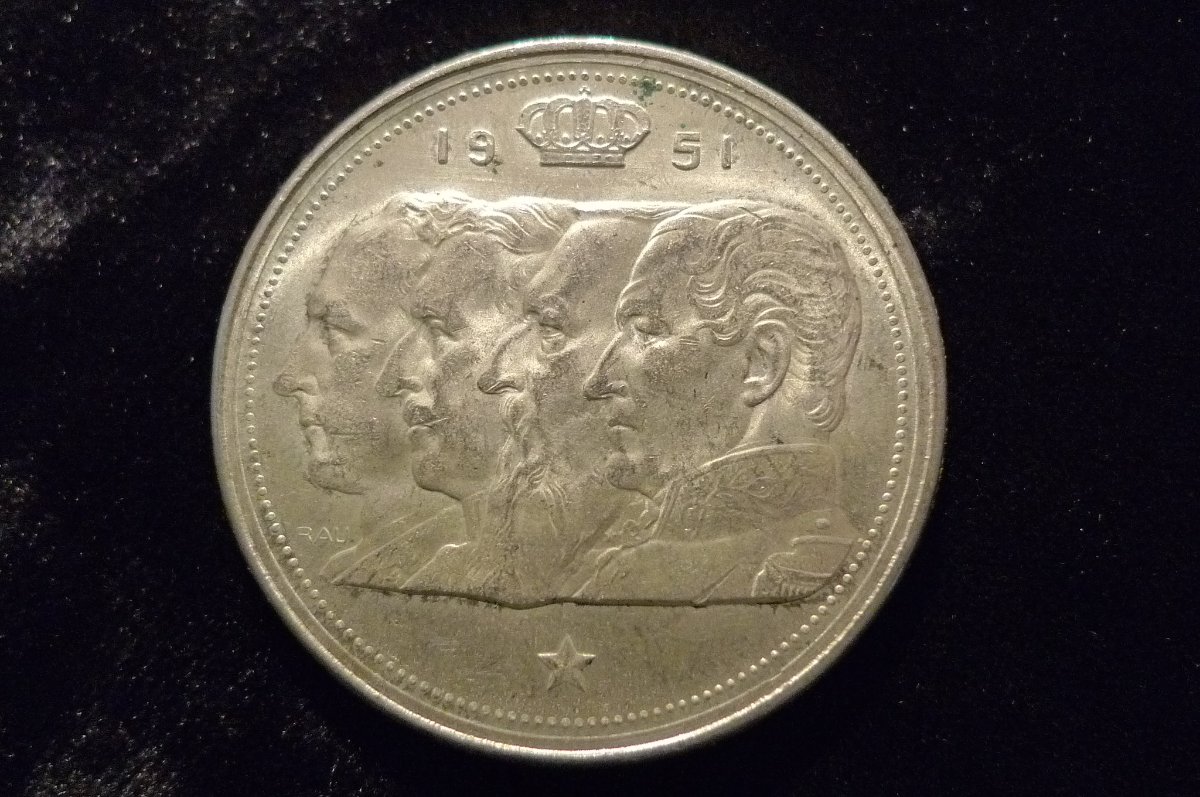 1951-Belgium.-100-Francs---Léopold-III-Dutch-Text---Kings.