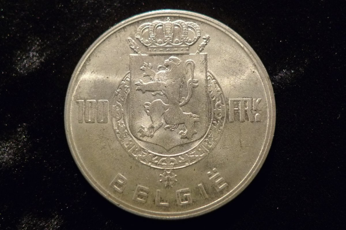 1951-Belgium.-100-Francs---Léopold-III-Dutch-Text---Kings.