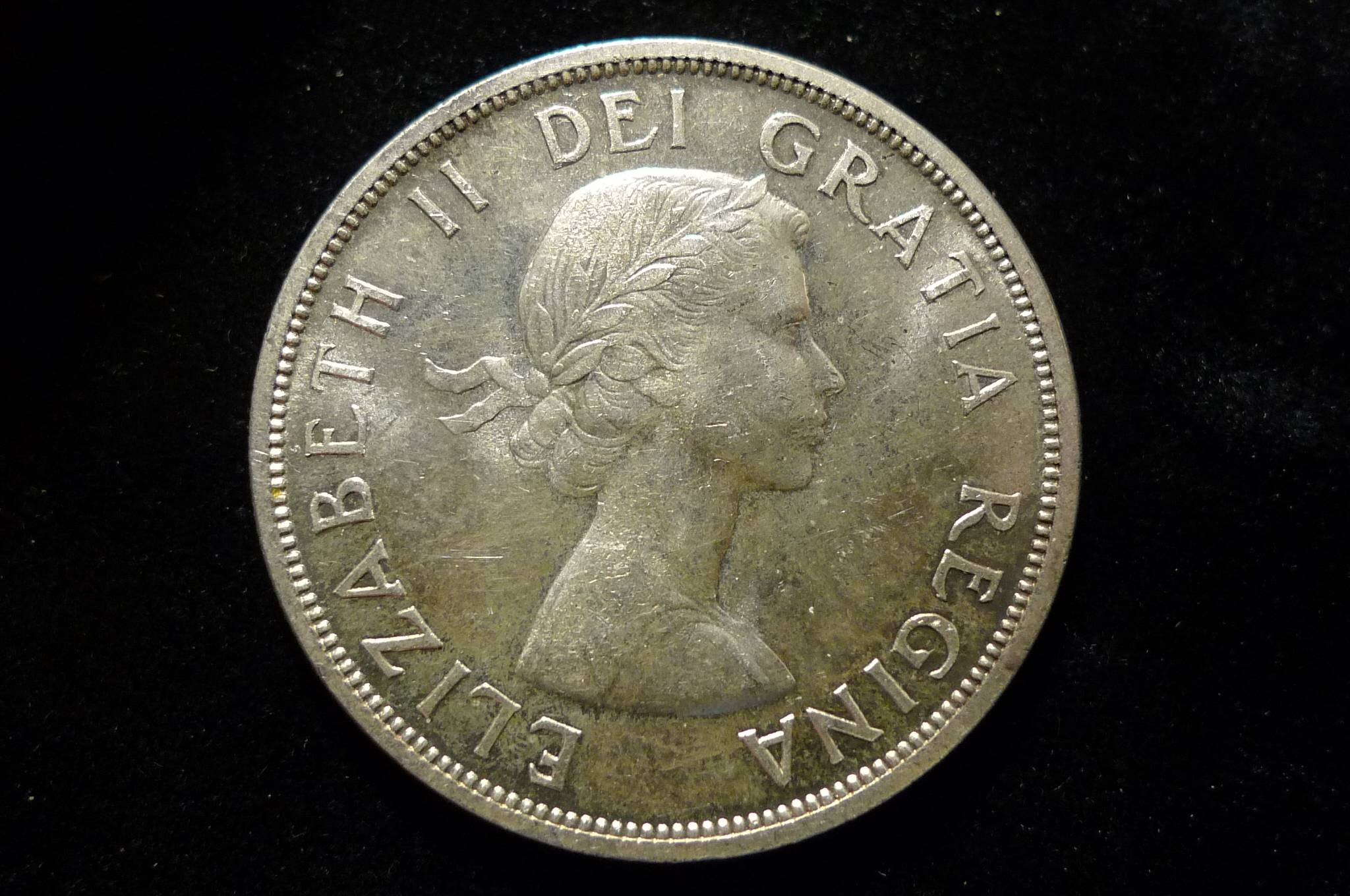 1958-1858--Canadian-$1-British-Columbia-Centennial/Totem-Pole-Silver-Dollar