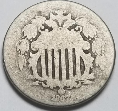 Continuing,-1867-Shield-Nickel