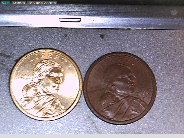 Brown-2000-P-Saca-1$-Coin.-Experimental-Rinse-Or-?