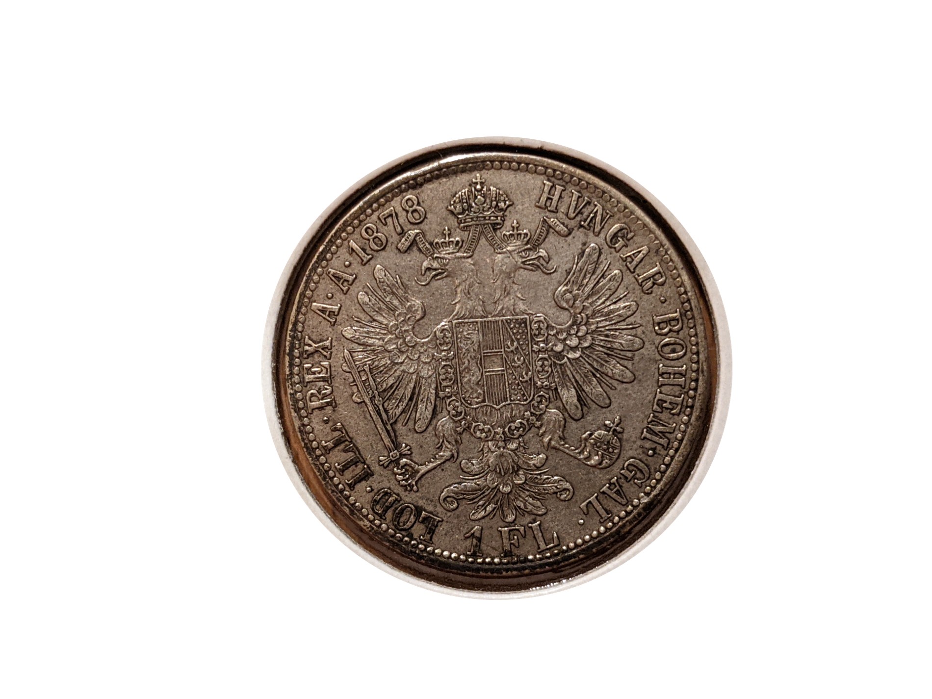 Showing-Off-New-Accusation-Of-An-Austrian-1-Florin-Coin-From-1878