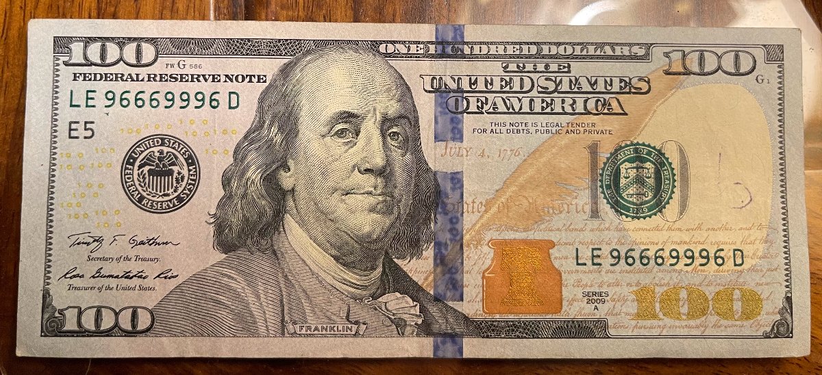 Fancy-100$-Bill?-#96669996