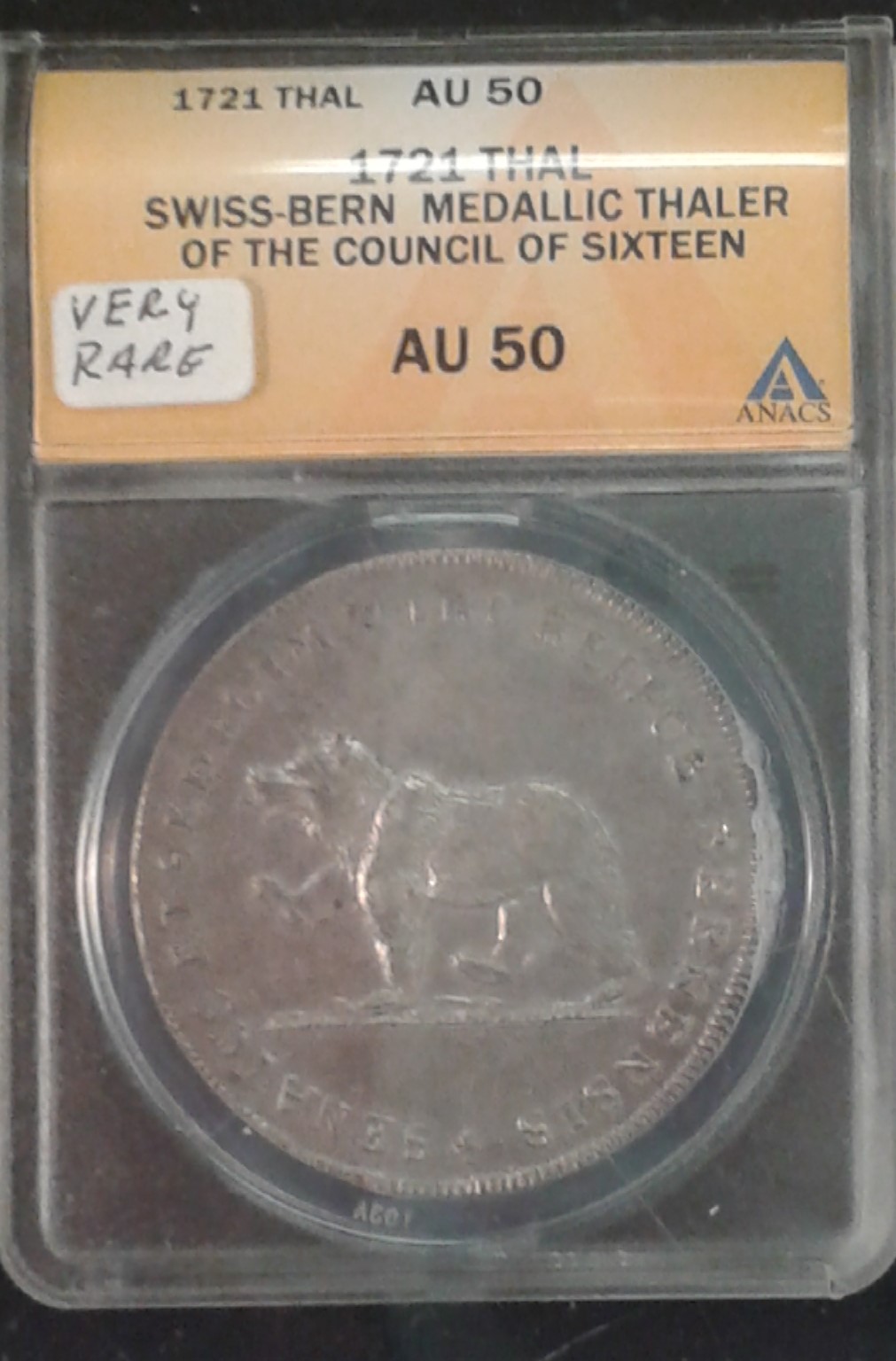 Unknown-Value-For-1721-Thal-Swiss-Bern-Thaler-Council-Of-16