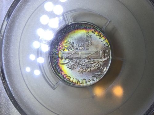Toned-Mercury-Dimes;-My-Collection-And-Yours