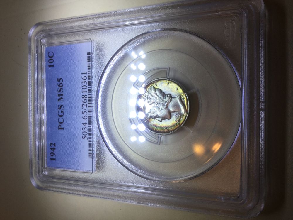 Toned-Mercury-Dimes;-My-Collection-And-Yours